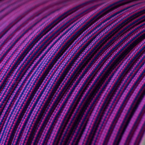 Neon Pink & Electric Blue Stripes Paracord Type III