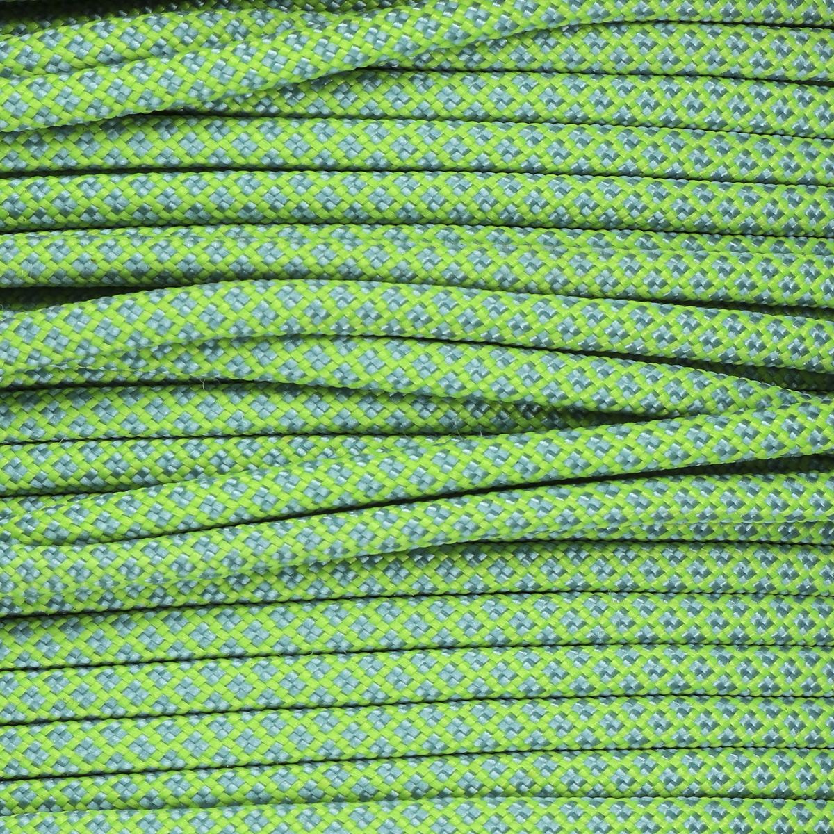 Neon Green & Baby Blue Diamonds Paracord 550 Type III
