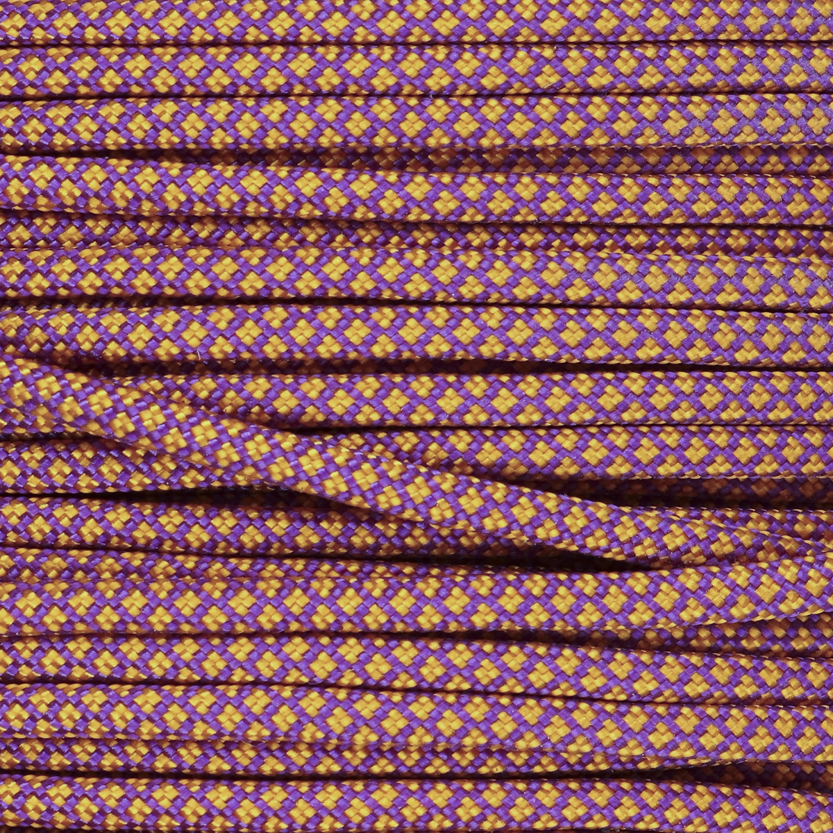 Acid Purple & Goldenrod Diamonds Paracord 550 Type III