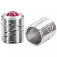 10mm 'Stainless Steel' Pro End Caps with Fuchsia SWAROVSKI® Stone 10mm 'Stainless Steel' Pro End Caps with Fuchsia SWAROVSKI® Stone
