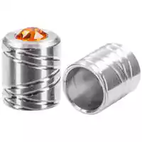 10mm 'Stainless Steel' Pro End Caps with Tangerine SWAROVSKI® Stone 10mm 'Stainless Steel' Pro End Caps with Tangerine SWAROVSKI® Stone