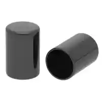 12 x 20 mm 'Gun Metal' Metal Cord End caps 12 x 20 mm 'Gun Metal' Metal Cord End caps