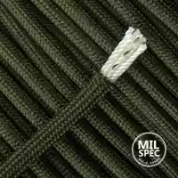 Camo Green Paracord 550 Type III - MiL-C-5040H Camo Green Paracord 550 Type III - MiL-C-5040H