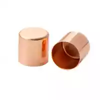 8 mm 'Rose Gold' XL Metal Cord End caps 8 mm 'Rose Gold' XL Metal Cord End caps