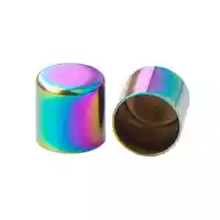 8 mm JetFuel/Neo-Chroom Metal Cord End caps 8 mm JetFuel/Neo-Chroom Metal Cord End caps
