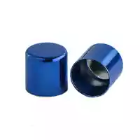 8 mm Blue Metal Cord End caps 8 mm Blue Metal Cord End caps