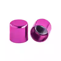 8 mm Pink Metal Cord End caps 8 mm Pink Metal Cord End caps