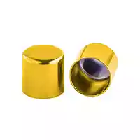 8 mm Yellow Metal Cord End caps 8 mm Yellow Metal Cord End caps