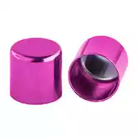 10 mm Pink Metal Cord End caps 10 mm Pink Metal Cord End caps