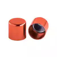 6 mm Orange Metal Cord End caps 6 mm Orange Metal Cord End caps
