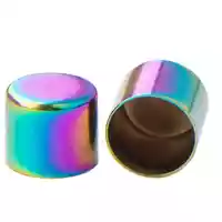 12 mm Neo-Chroom / JetFuel Metal Cord End caps 12 mm Neo-Chroom / JetFuel Metal Cord End caps