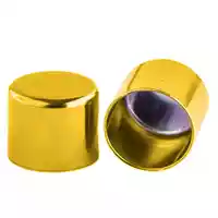 12 mm Yellow Metal Cord End caps 12 mm Yellow Metal Cord End caps