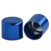 12 mm Blue Metal Cord End caps 12 mm Blue Metal Cord End caps