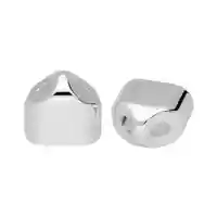 16 mm 'Silver' Double end cap for keychain 16 mm 'Silver' Double end cap for keychain