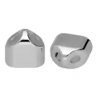 20 mm 'Nickel' Double end cap for keychain 20 mm 'Nickel' Double end cap for keychain