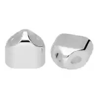 20 mm 'Silver' Double end cap for keychain 20 mm 'Silver' Double end cap for keychain