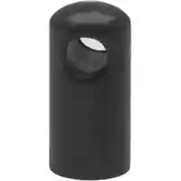 4 mm Black End Cap With Hole 4 mm Black End Cap With Hole