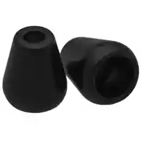 Black 4 mm Cord End Cone Black 4 mm Cord End Cone