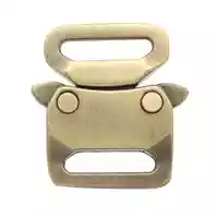 15mm Brush Brass Metal Safe Lock Buckle 15mm Brush Brass Metal Safe Lock Buckle