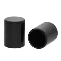 10 x 15 mm 'Black' Metal Cord End caps 10 x 15 mm 'Black' Metal Cord End caps
