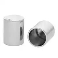 10 x 15 mm 'Nickel' Metal Cord End caps 10 x 15 mm 'Nickel' Metal Cord End caps
