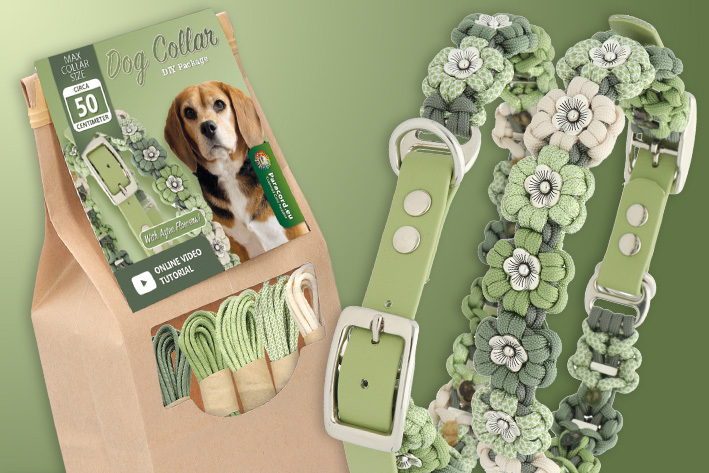 Collare per cane in paracord